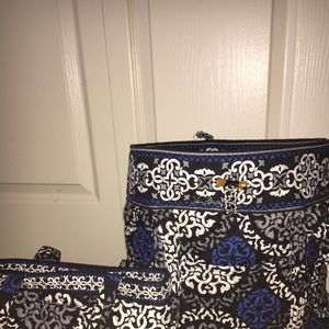 2 Vera Bradley Canterberry Cobalt Bags